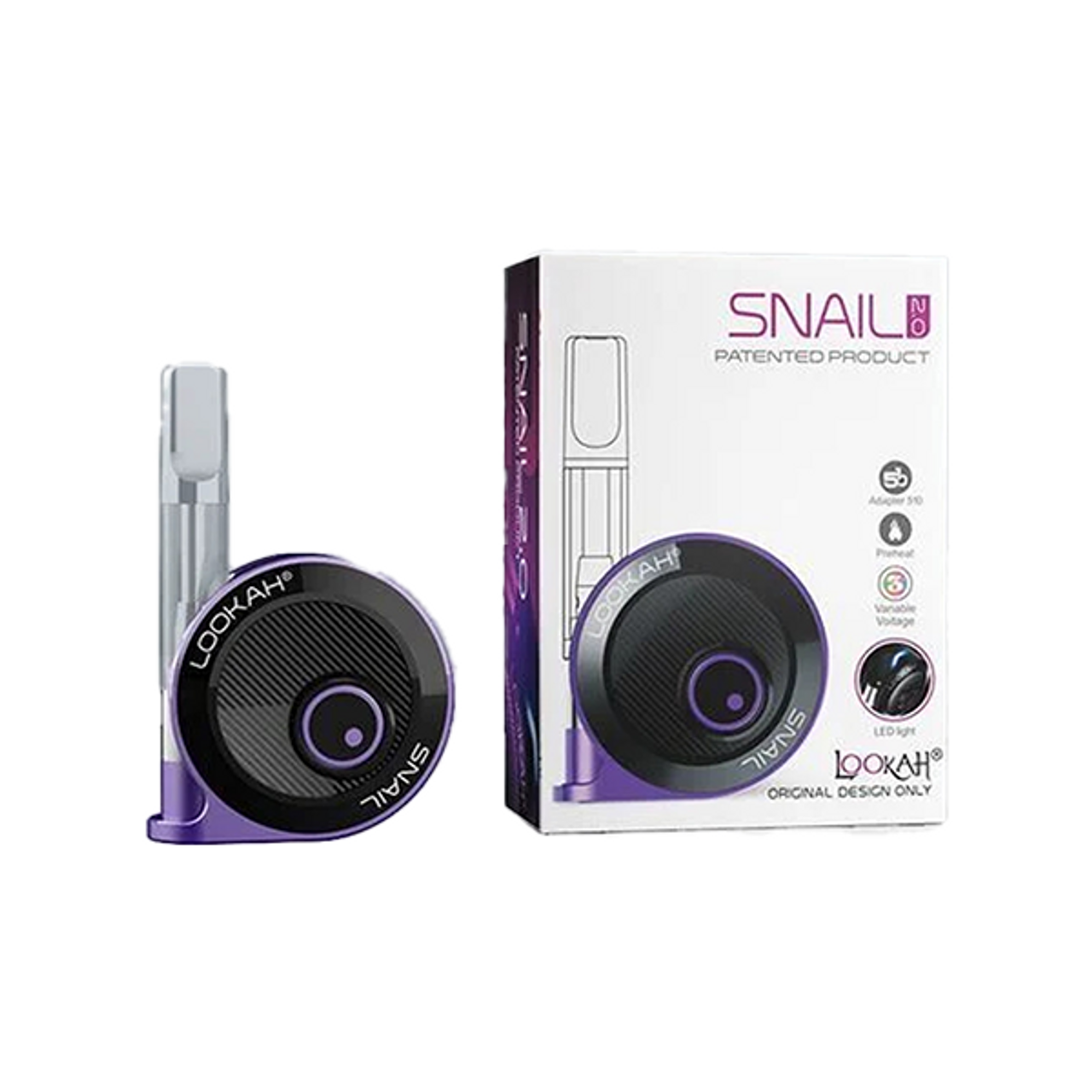 Photograph of product: Snail - PURPLE Variable Voltage Cartridge Battery