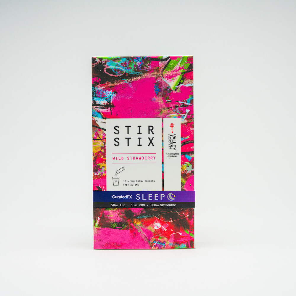 Photograph of product: CuratedFX Stir Stix 50mg TH-oui - Wild Strawberry SLEEP