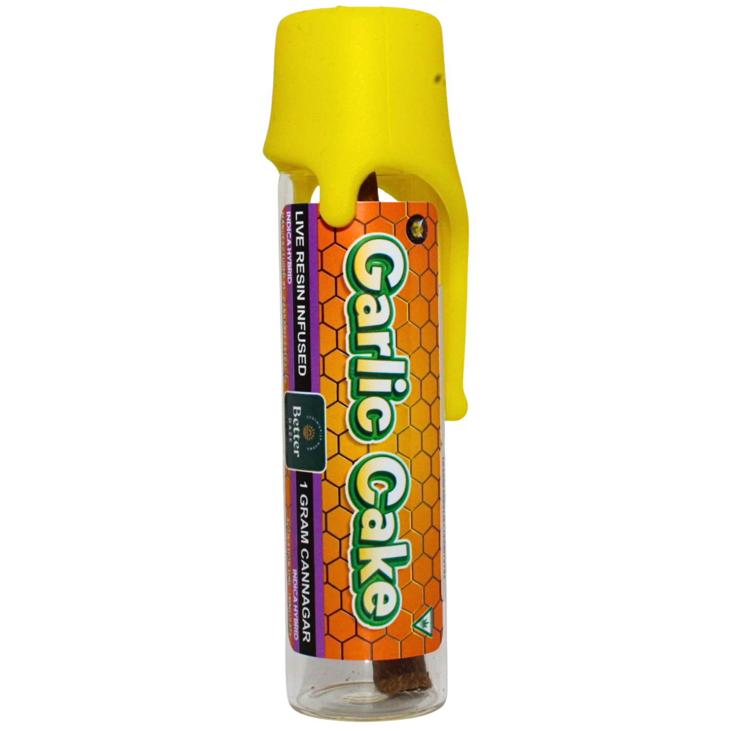 Photograph of product: CANNABEE EXTRACTS GARLIC CAKE LIVE RESIN CANNAGARS REC