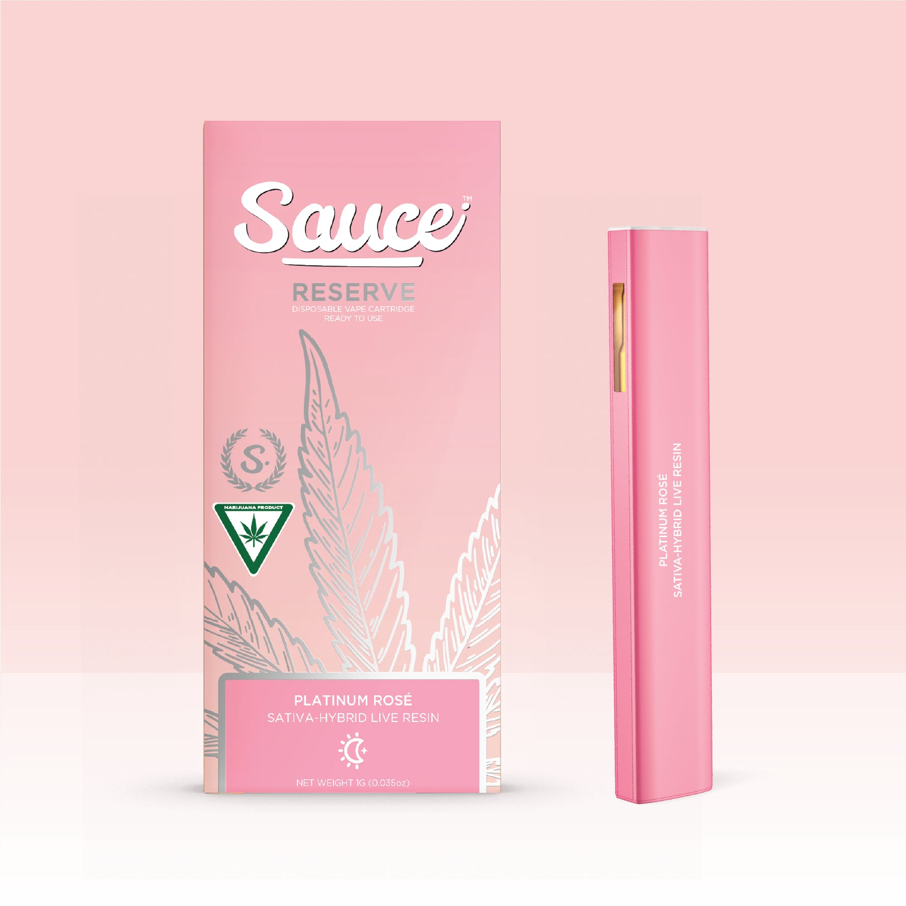 Photograph of product: Sauce Reserve  - Platinum Rose Live Resin 1g Disposable