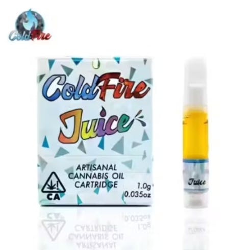 Photograph of product: ColdFire x Seven Leaves - Blue Dream - Cured Resin Juice Cart - 1g - 