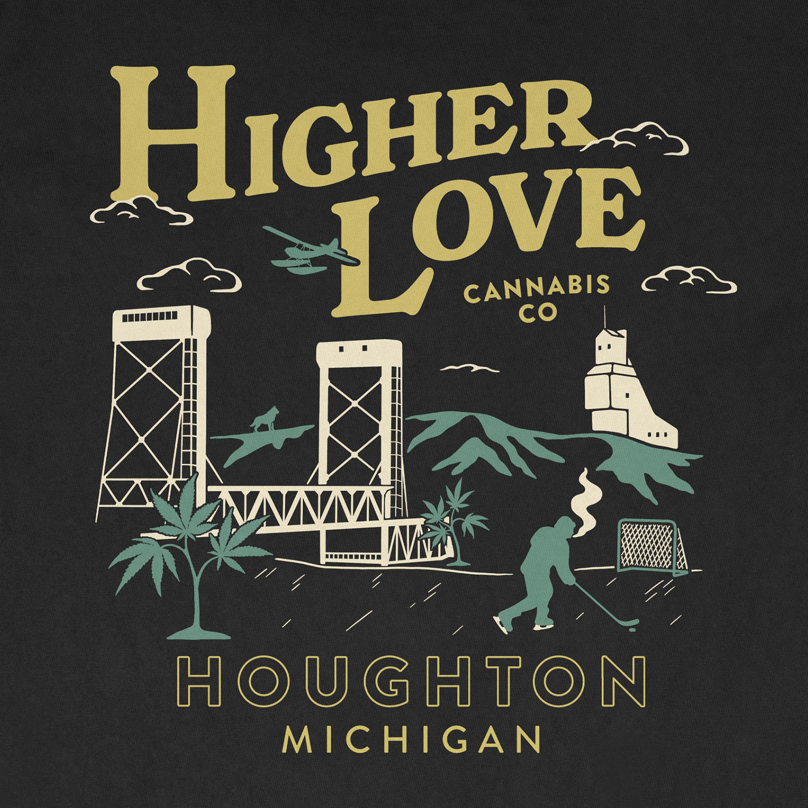 Photograph of product: Houghton Tee - Black (XL)