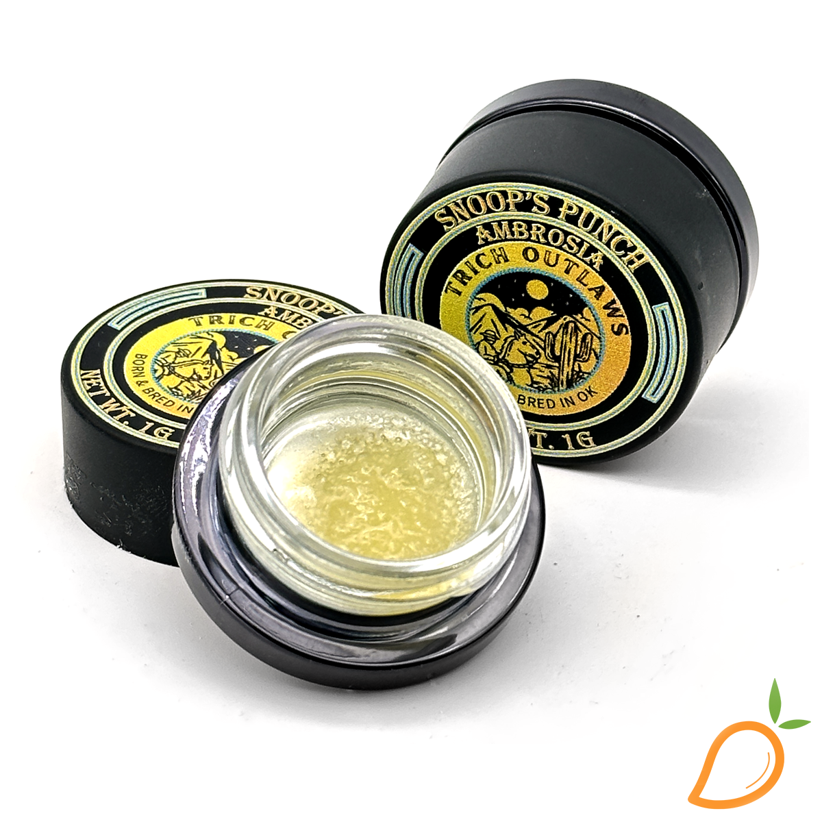 Photograph of product: 1g Atlantic Kush Live Resin Ambrosia Apothecary Extracts
