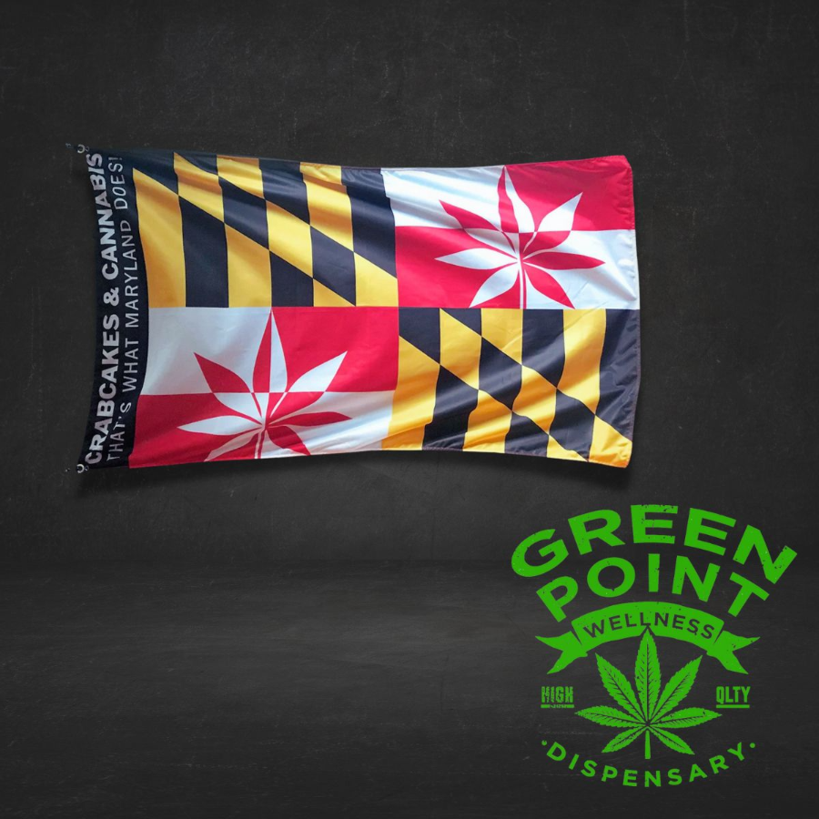 Photograph of product: Crabcakes & Oui'd Festival Flag - Regular