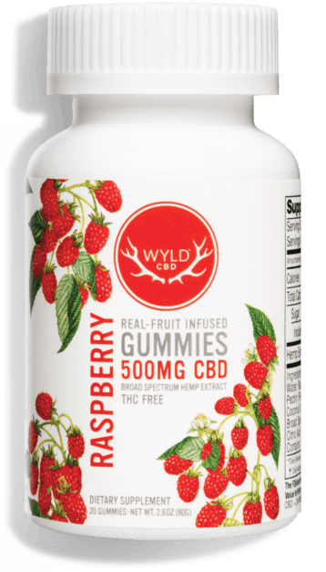 Photograph of product: Edible Gummies Wyld Raspberry CBD - 500mg - NWC