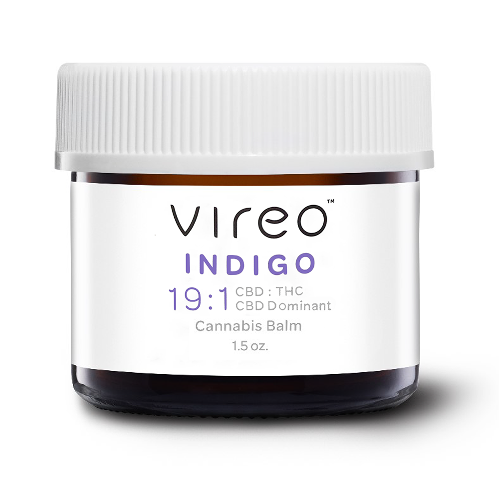 Photograph of product: Indigo Balm 19:1 | 3.75mg TH-oui | 71.25mg CBD | 75mg