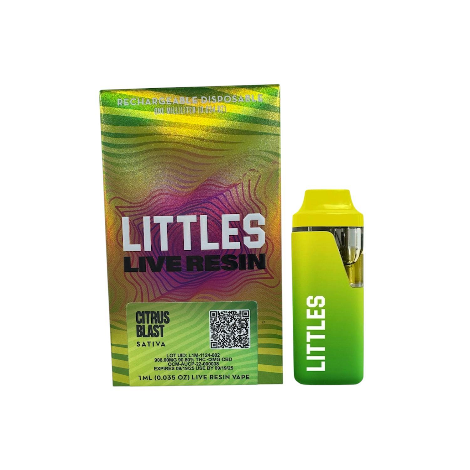 Photograph of product: Littles - Citrus Blast Live Resin Vape