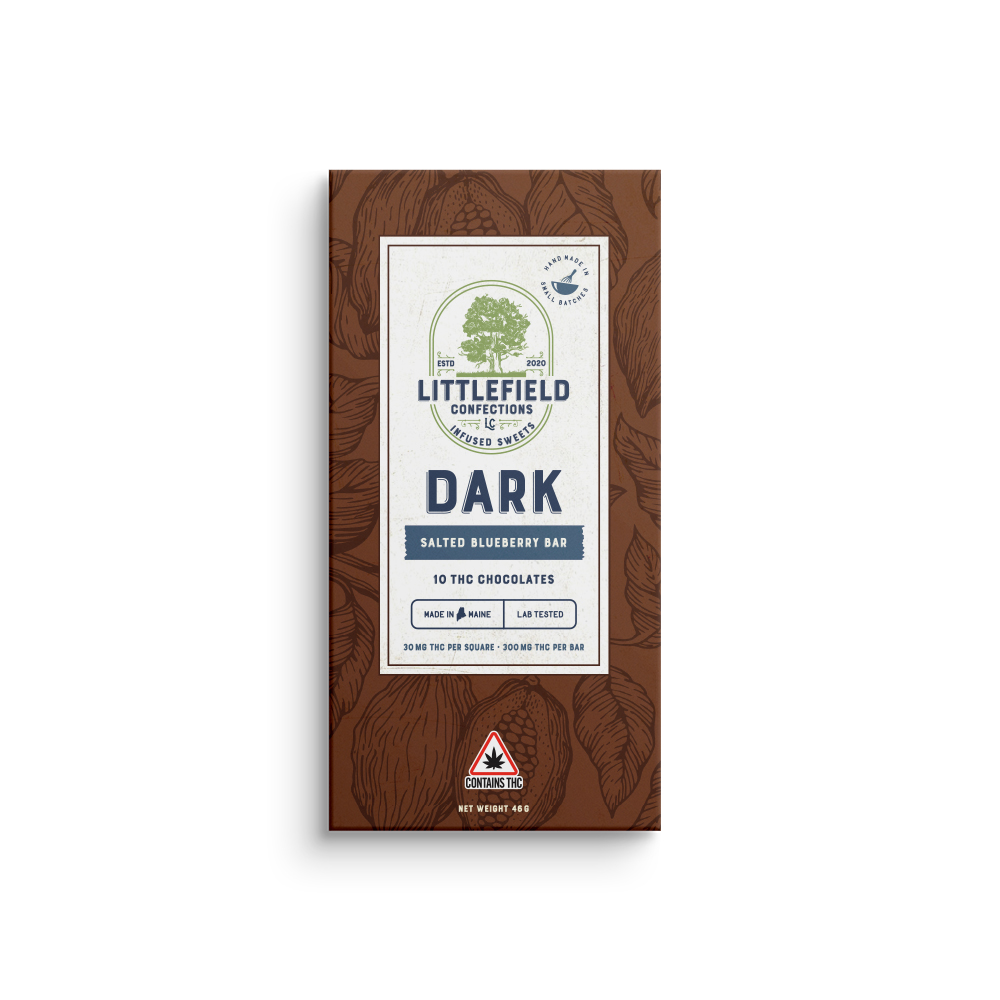Photograph of product: LFC 300MG TH-oui Dark Bar - Salted Blueberry