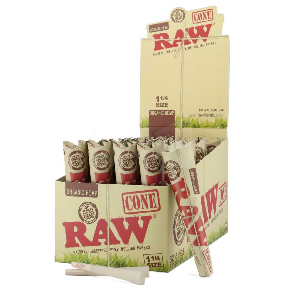 Photograph of product: Raw cones 6 pack organic