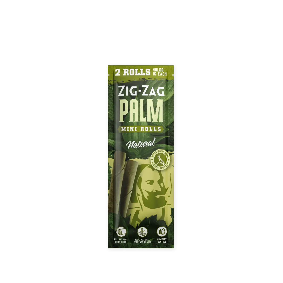 Photograph of product: Zig-Zag Mini Palm Rolls 2pk - Natural