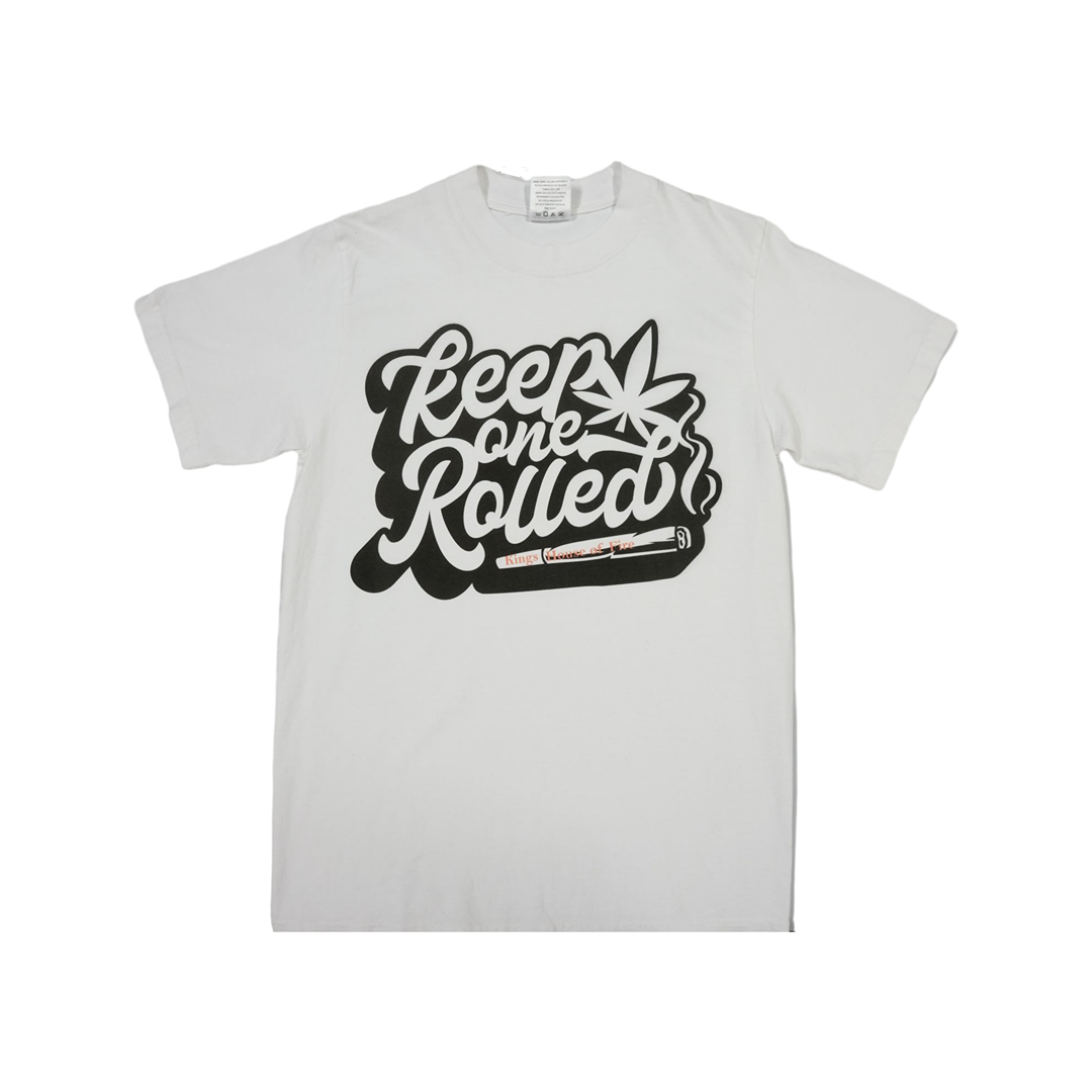 Photograph of product: T-Shirt | KHOF Keep One Rolled S/S | White | S-XXL