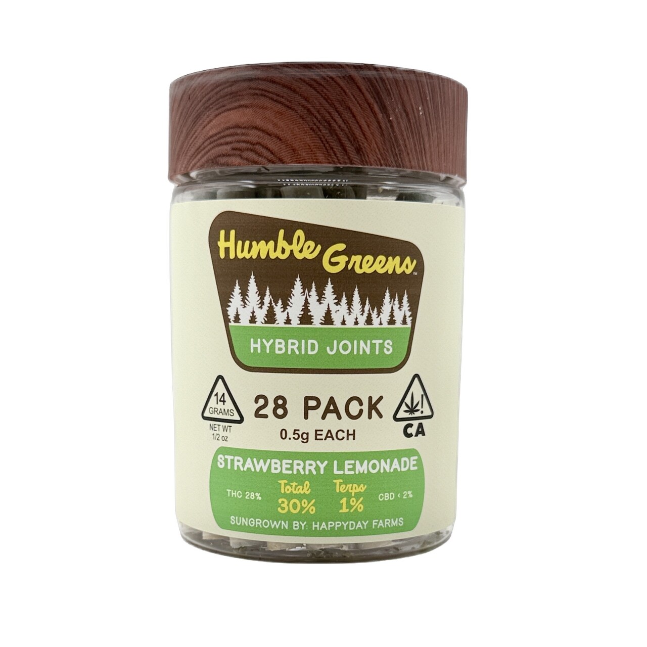 Photograph of product: STRAWBERRY LEMONADE PREROLLS 28 PACK 14G