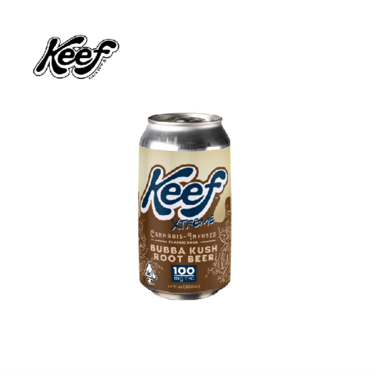 Photograph of product: BUBBA KUSH ROOT BEER XTREME 100MG SODA