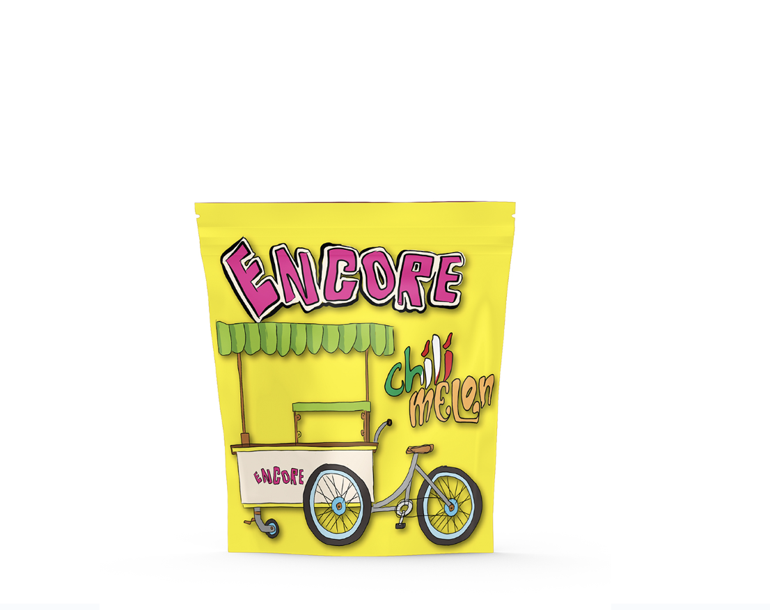 Photograph of product: Encore Chili Melon Gummies 100mg 10pk