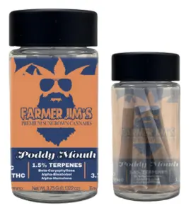 Photograph of product: Farmer Jim - Poddy Mouth Pre-Roll 5pk