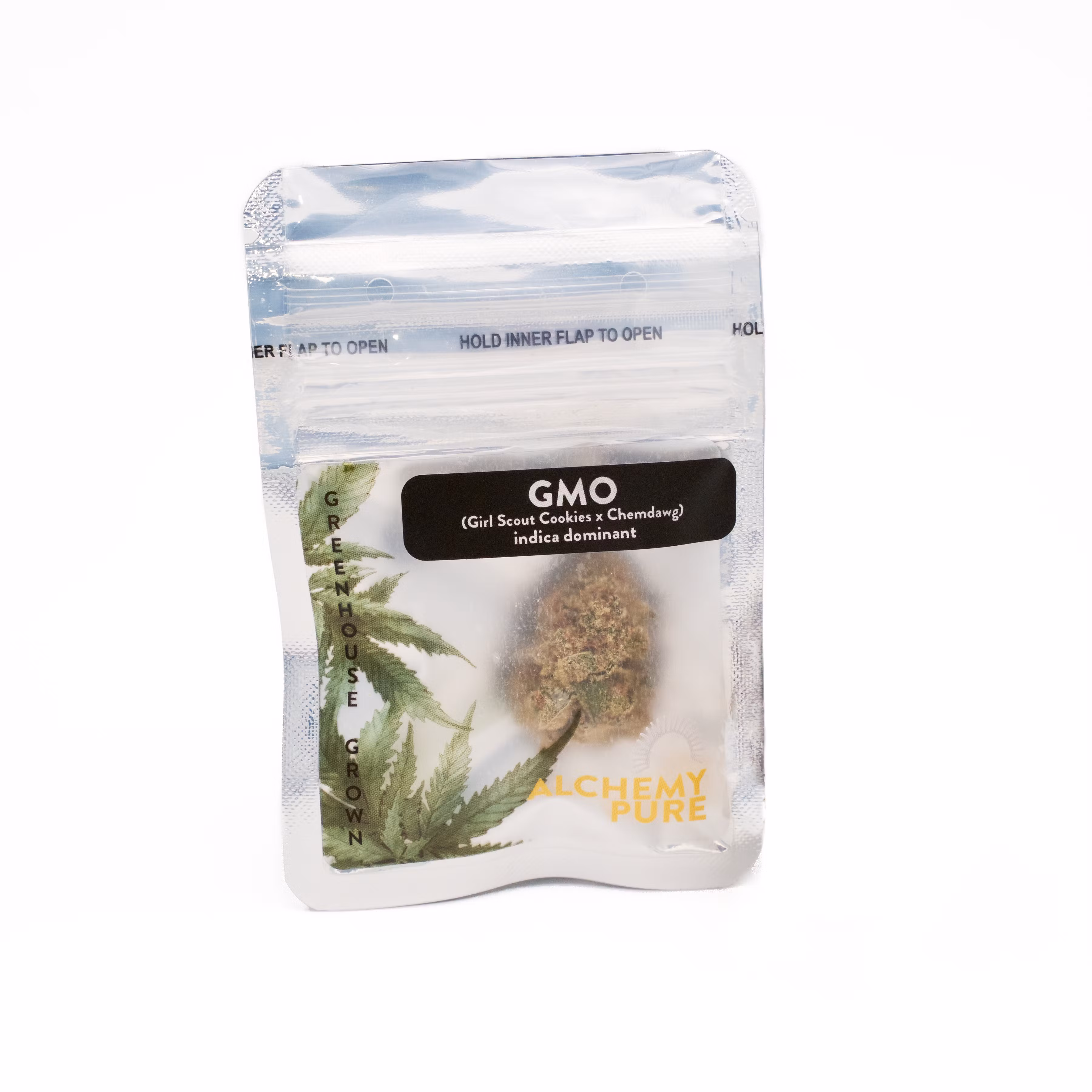 Photograph of product: Alchemy Pure - GMO (I) - 19.3% - Dime Bag - .7g