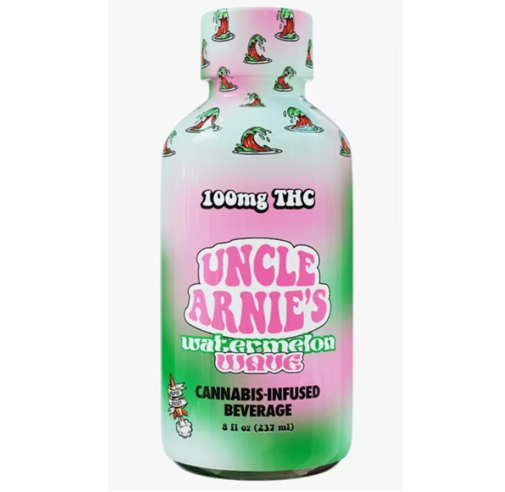 Photograph of product: Uncle Arnie's Watermelon Wave 100mg TH-oui Beverage 8oz