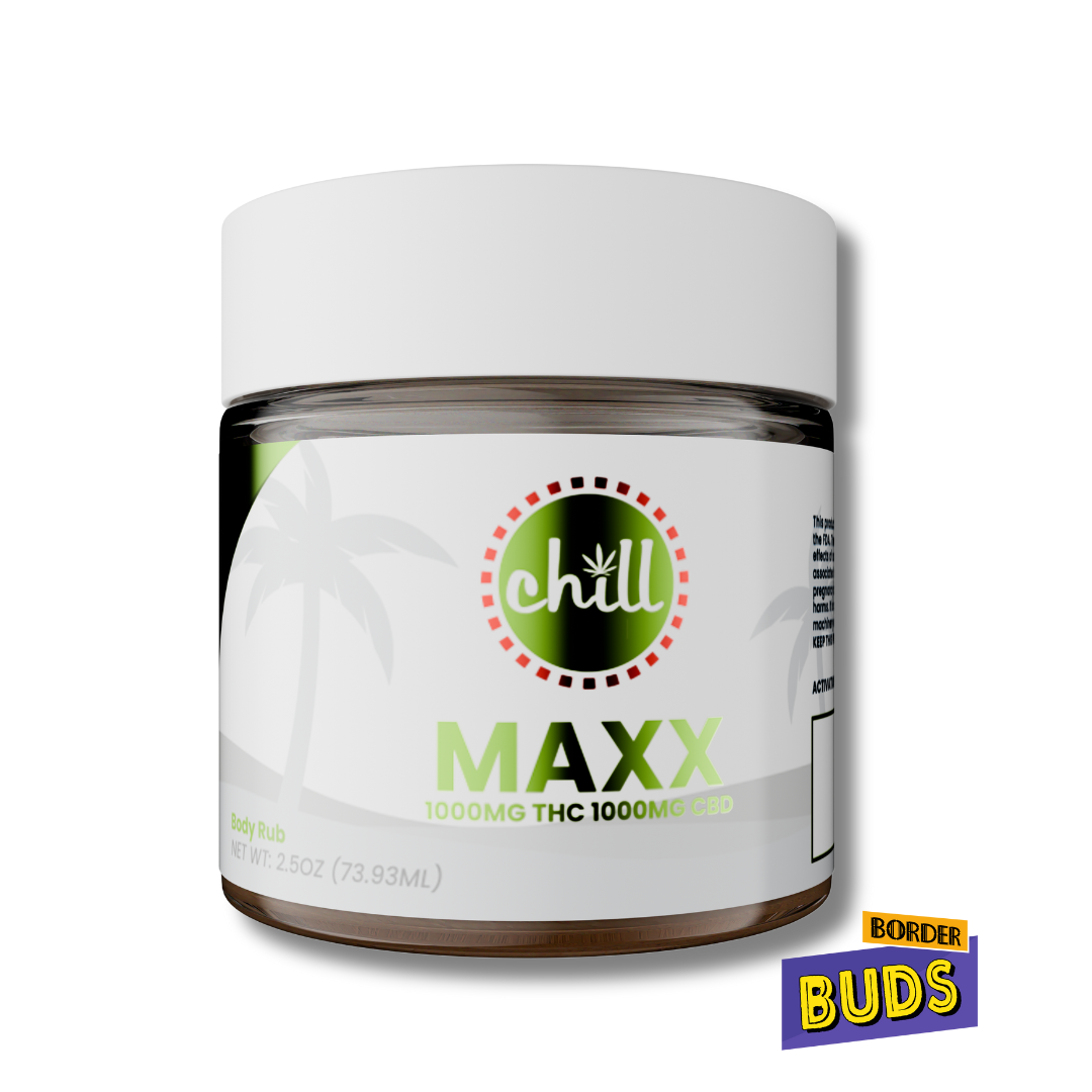 Photograph of product: MAXX | Chill Medicated | 1000mg 1:1 | Body Rub