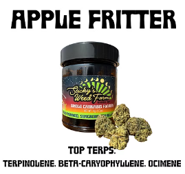 Photograph of product: Sticky's Oui'd Farm - Apple Fritter - Flower - 3.5g