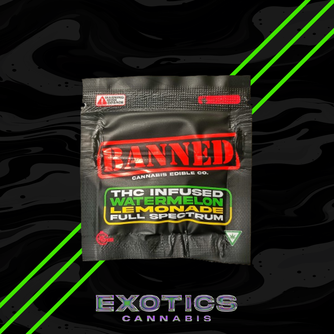 Photograph of product: Banned - Watermelon Lemonade Full Spectrum Gummy (Single) 200mg