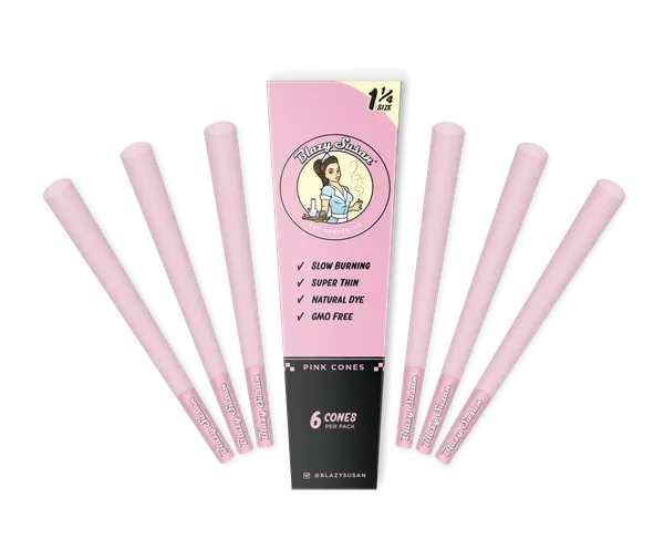 Photograph of product: Blazy Susan l Pink 1 1/4 Size Cones l 6pk