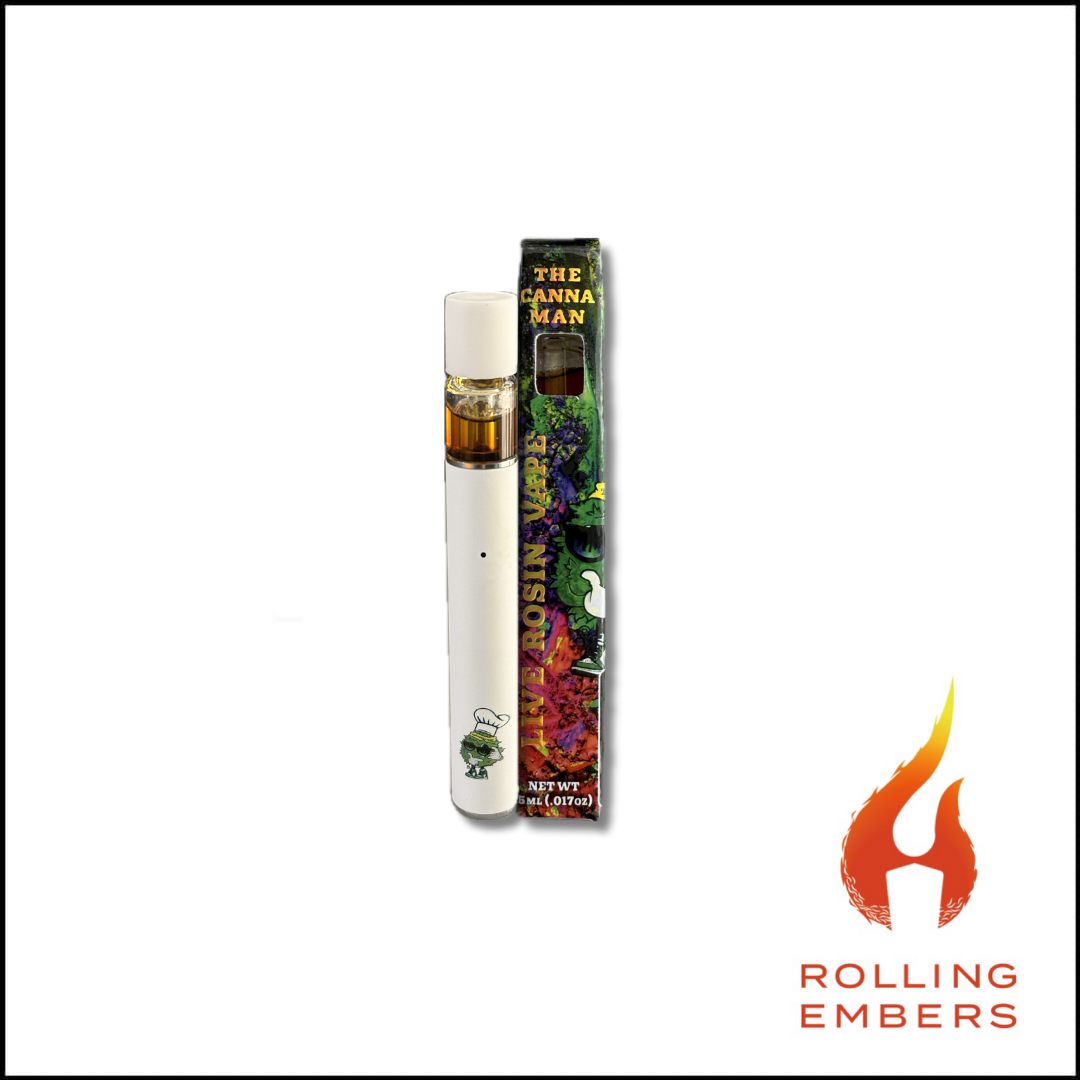 Photograph of product: The Canna-Man | Runtz x RS-11 | Live Rosin | Disposable Vape