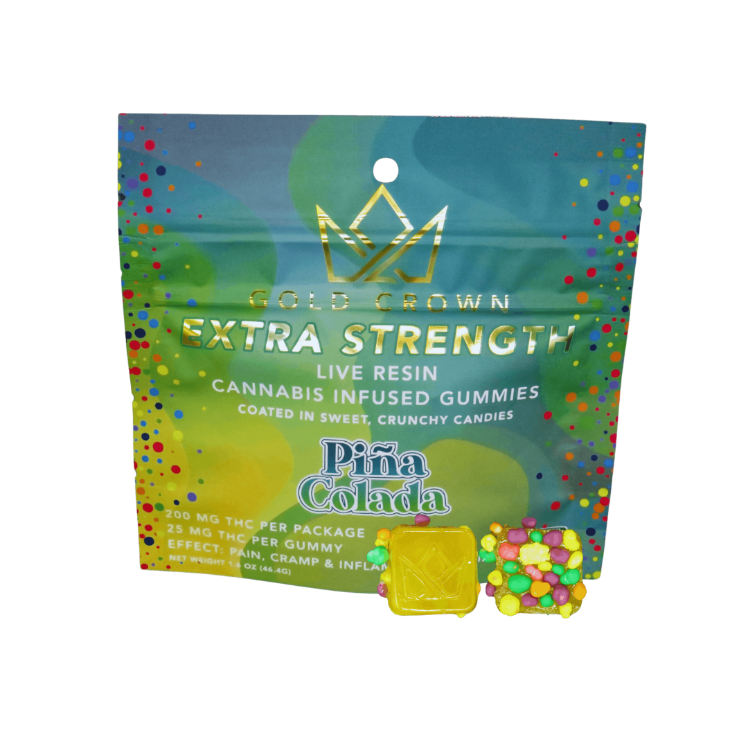 Photograph of Product: Gold Crown | Pina Colada Nerds Gummy | 200mg