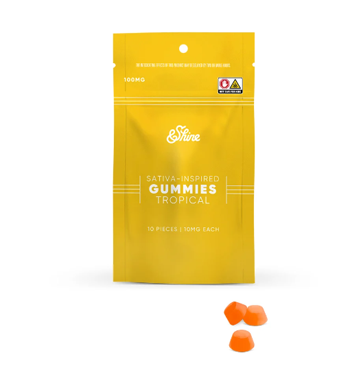 Photograph of product: &Shine Bites | Tropical | 100mg (Oui'd)