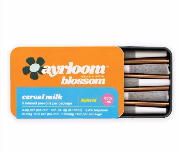 Photograph of product: Cereal Milk Infused Pre-Rolls 5 PACK