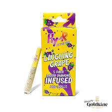 Photograph of product: Goldkine | HY-R | Laughing Grape | Infused 5 Pack | 5 x
