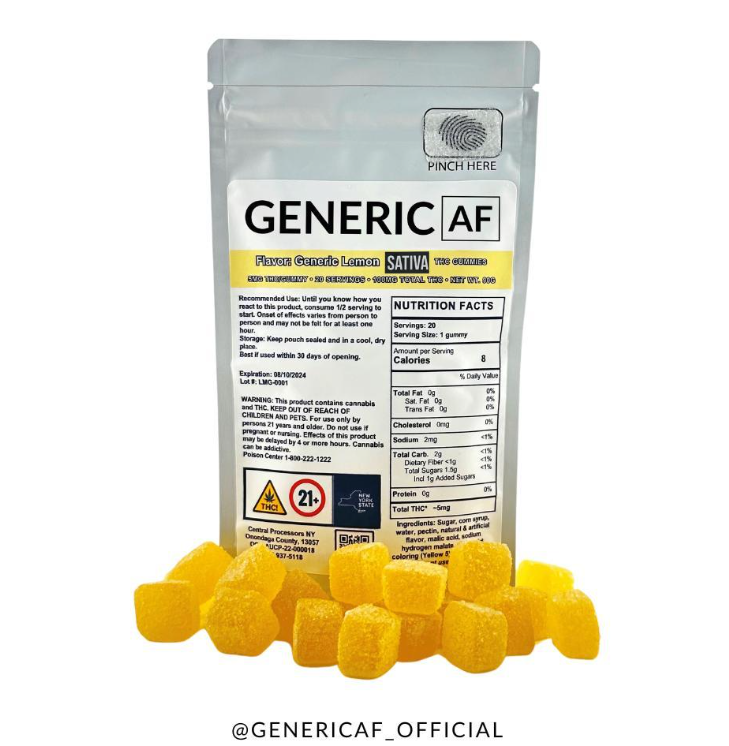 Photograph of product: Lemon 100mg [E72]