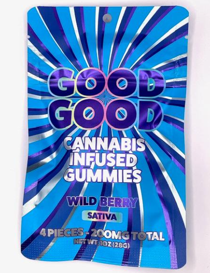 Photograph of product: Good Good Gummies - 4pc x 200mg - Wild Berry (S)