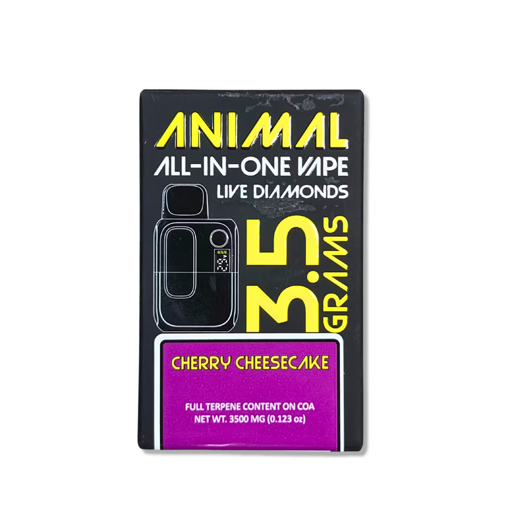 Photograph of product: Animal | Cherry Cheesecake | Live Diamonds All-In-One Vape 3.5g