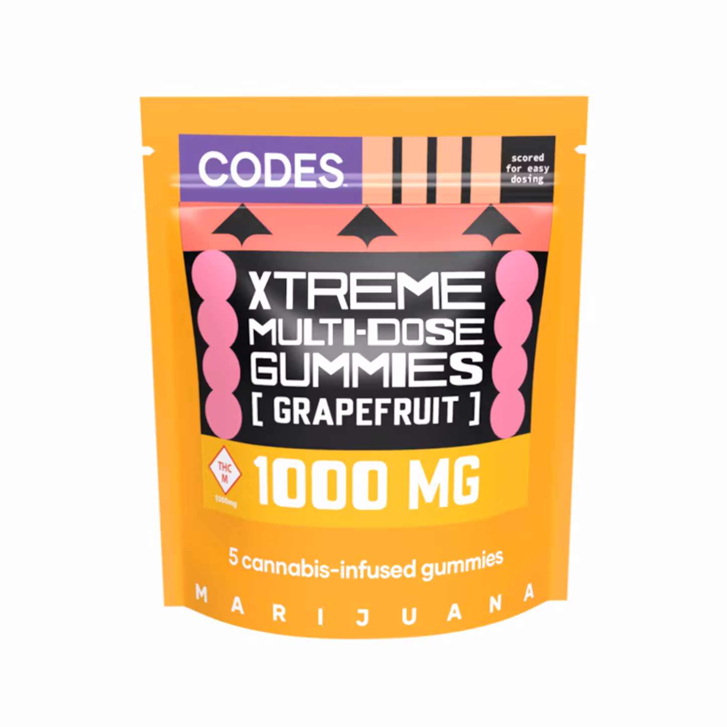 Photograph of product: Codes | Gummies | Grapefruit 1000mg