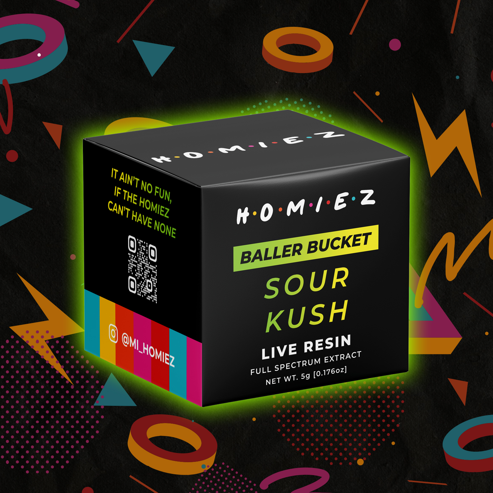 Photograph of product: Homiez Live Resin Baller Bucket Sour Kush