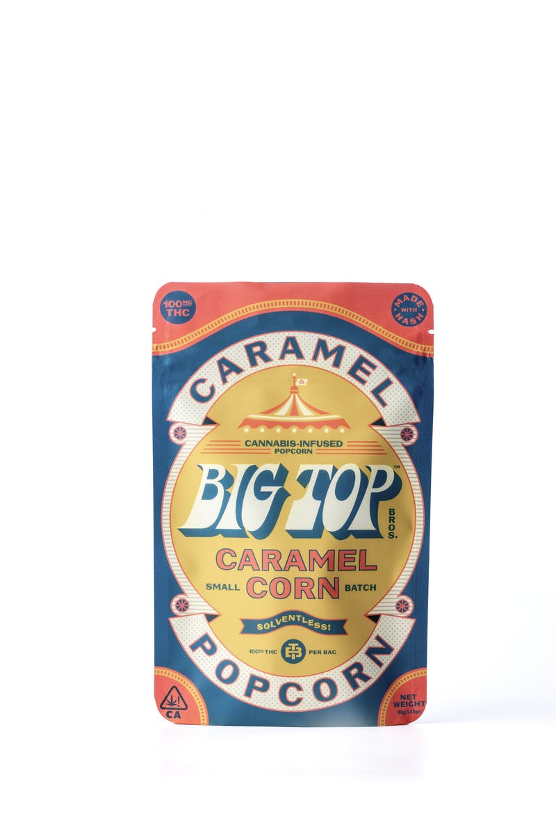 Photograph of Product: Big Top - Caramel Popcorn - (2 mg per Kernel) - 100 mg