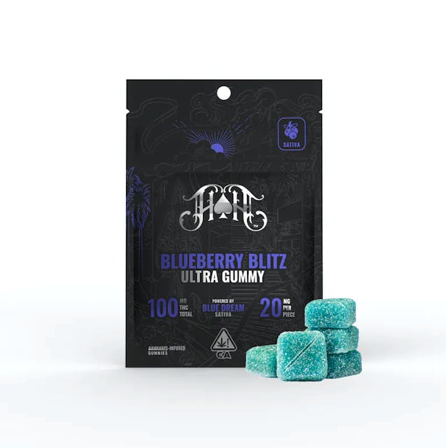 Photograph of product: Heavy Hitters Gummies | Blueberry Blitz - 