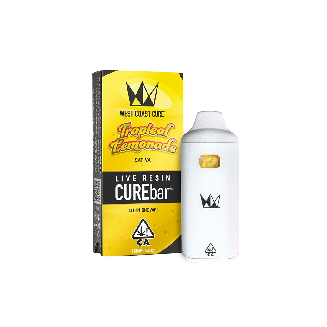 Photograph of product: Tropical Lemonade Live Resin CUREbar Disposable 1g