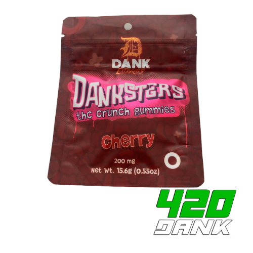 Photograph of product: Danksters - 200mg Nerd Gummies - Cherry