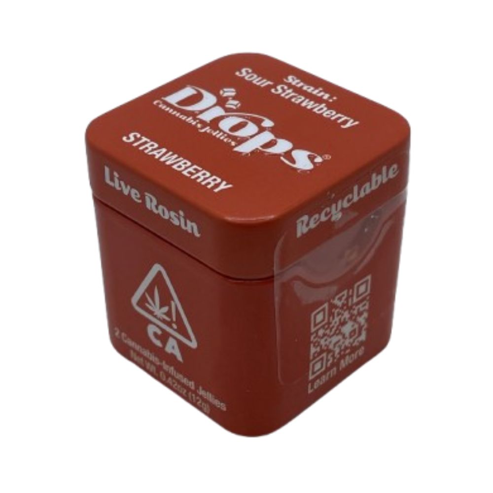 Photograph of product: STRAWBERRY 1:1:2 TH-oui:CBG:TH-ouiV 2-PACK 100MG (LIVE ROSIN)