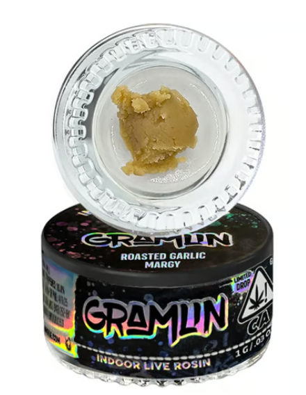 Photograph of product: Gramlin - Concentrate - Roasted Garlic Margy Live Rosin - 1G