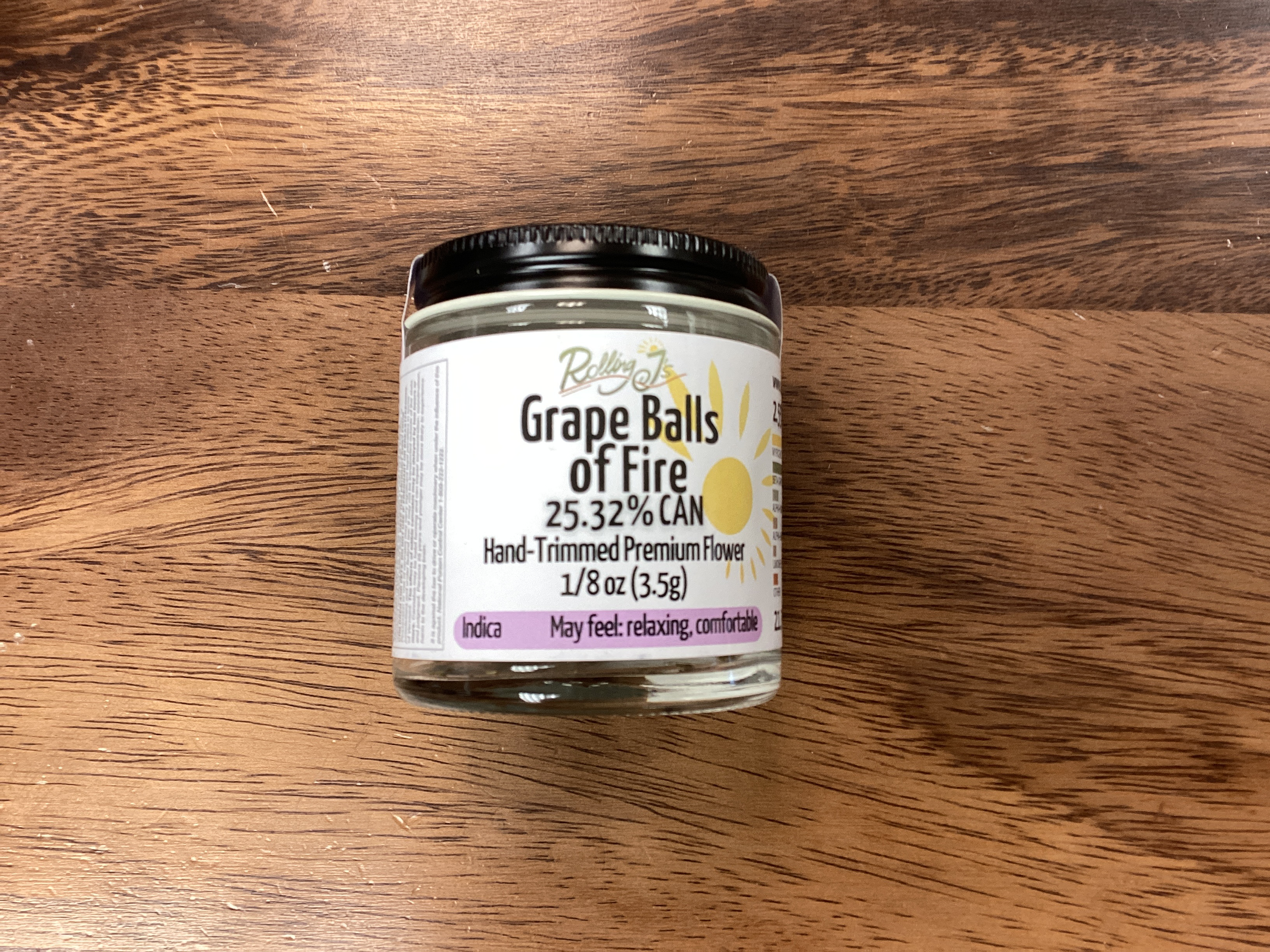 Photograph of product: Grape Balls of Fire- RJ's - 3.5g
