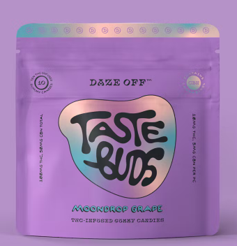 Photograph of product: Daze Off - Gummies - Moondrop Grape (I) (150mg) (50mgCBN/100mgTH-oui)