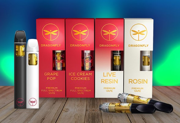 Photograph of product: Dragonfly Vega | Cherry Forever | 510 Cartridge