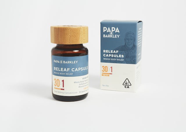 Photograph of product: 30:1 CBD:TH-oui Releaf Capsules - 30 Caps