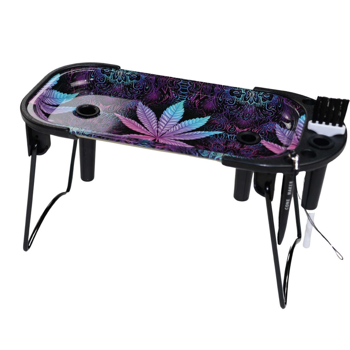 Photograph of product: (SirEEL) Cone-oisseur Hover Cone Rolling Tray, 9.3" x 4.4" | Assorted Styles