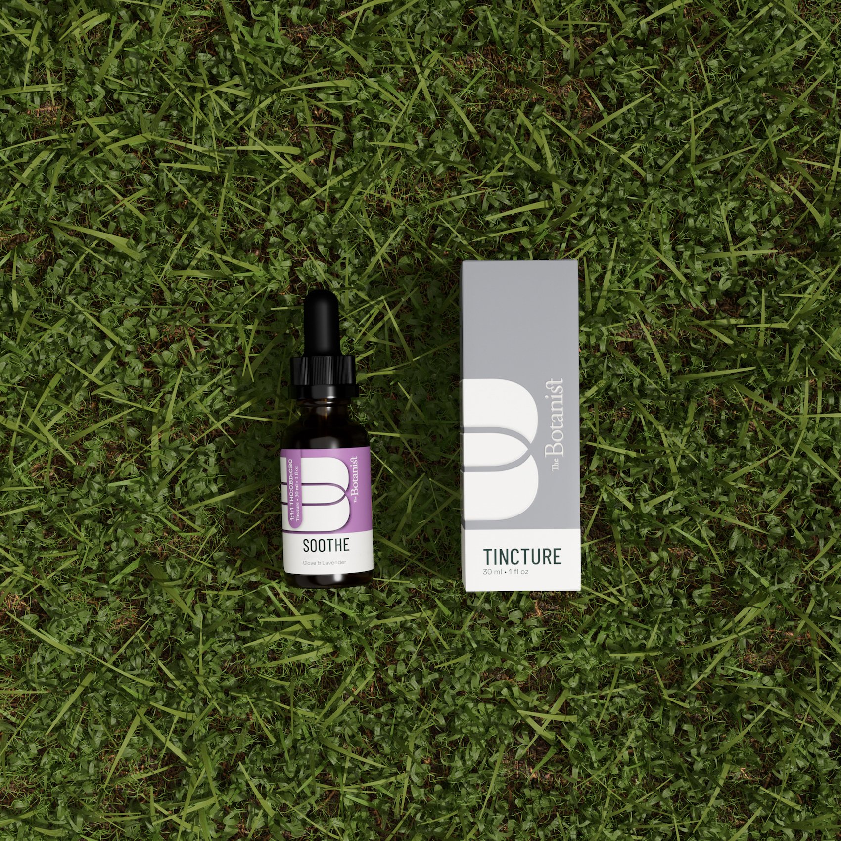 Photograph of product: THE BOTANIST Tinc 100mg: Soothe 1:1:1 TH-oui:CBD:CBC