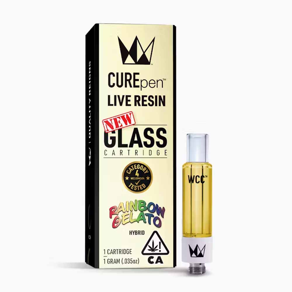 Photograph of product: RAINBOW GELATO 1G LIVE RESIN CARTRIDGE - 1 G