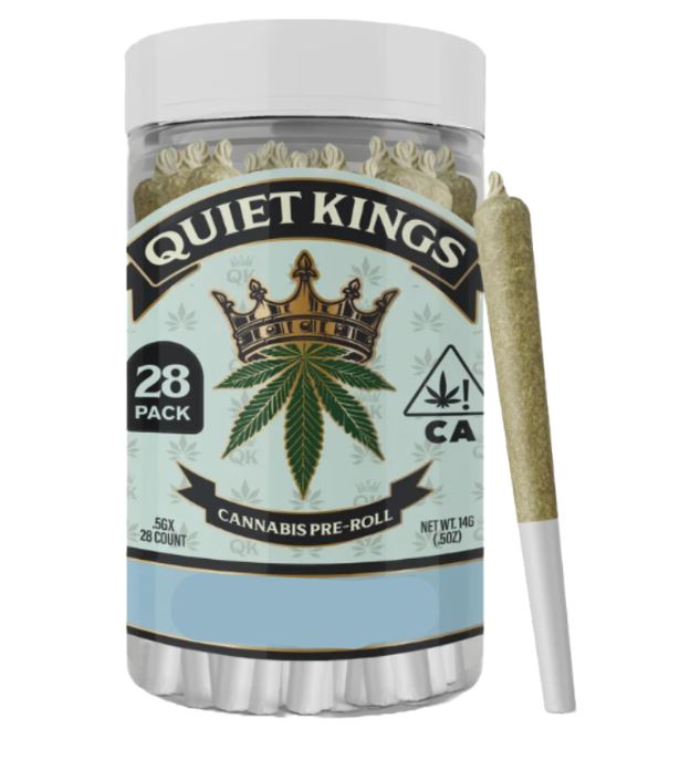 Photograph of product: Quiet Kings 28pk 14g Prerolls Melted Strawberries
