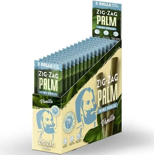Photograph of product: CannaDevices | ZigZag Mini Palm Rolls | Vanilla | 2pk
